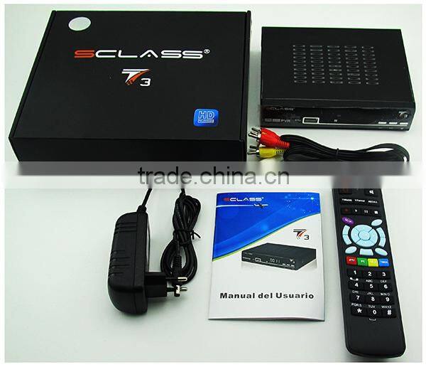 Genuine sclass T3 HD TV Satellite Receiver Box pk azamerica s1005 and icloass 9696x pvr tv box