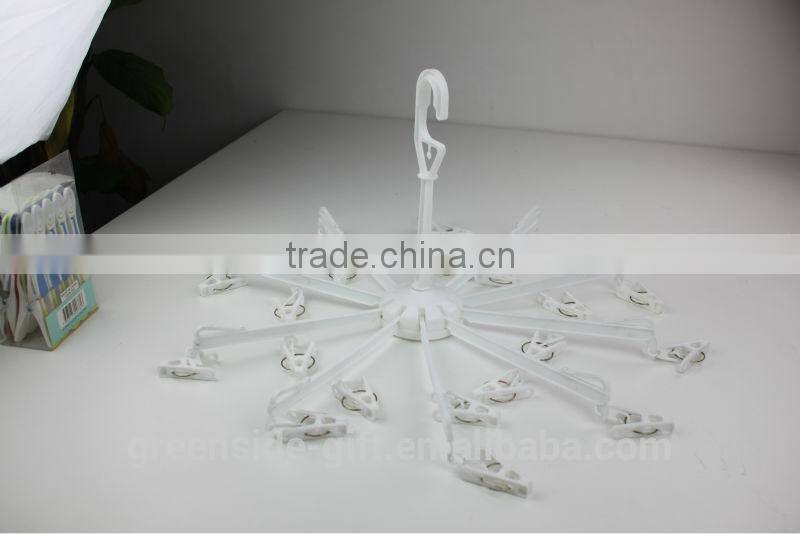GS0813 Durable plastic pp sock hanger with pegs