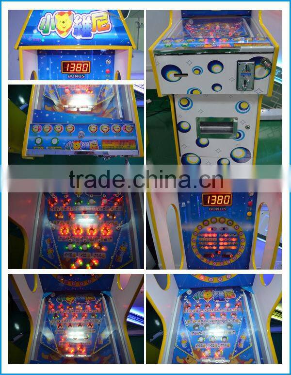 Cheap arcade chinese pinball machine for kids Bear Vigny