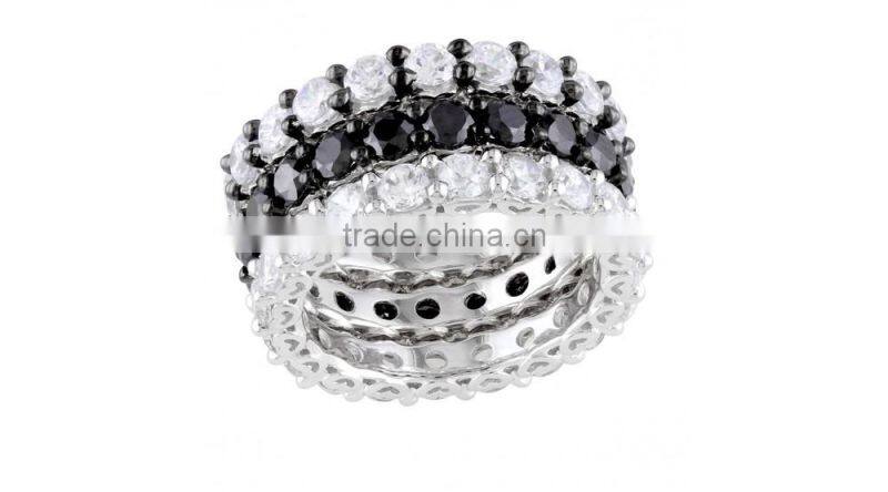 Men's silver big ring, silver puzzle ring