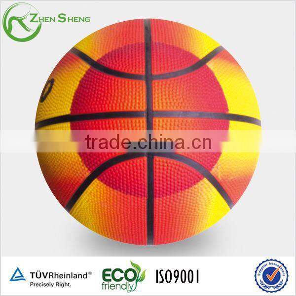 Zhensheng Rubber basketballs Colorfull basketballs Promotional basketball