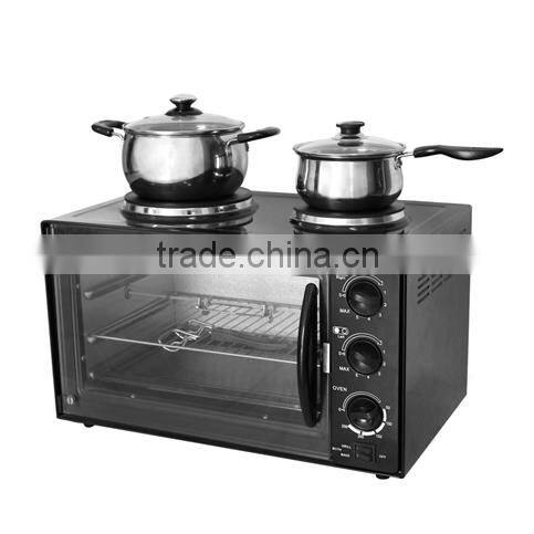 190mm diameter and 155 diameter hot plate 60min timer toaster oven with newest CE certificate