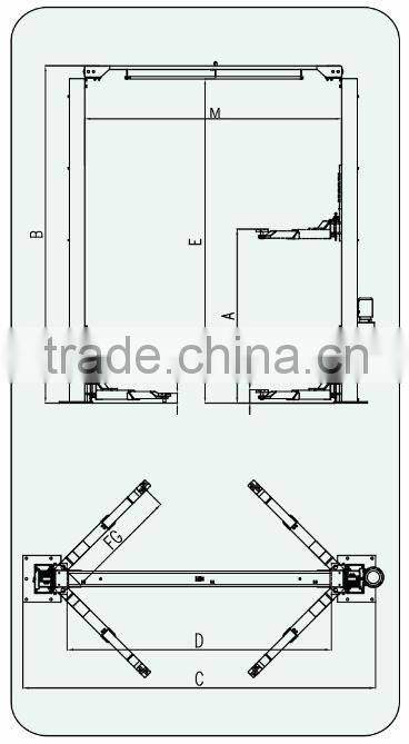 Torin BigRed 3 Ton 2 Post Vehicle Lift