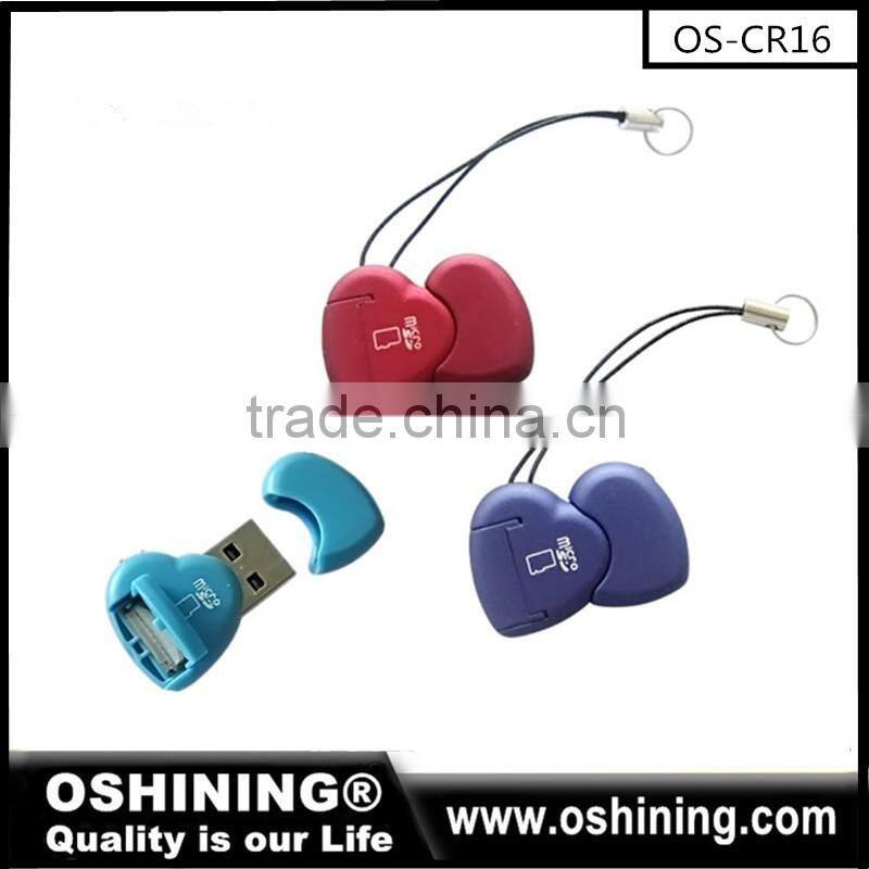2016 best selling mini smart card reader-writer with keyring (OS-CR27)
