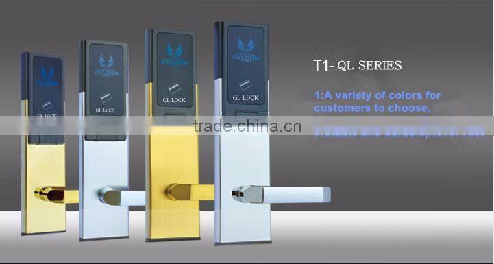 Hotel door lock with Keys and RFID card motel door lock