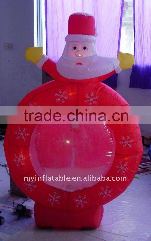 inflatable snow globe