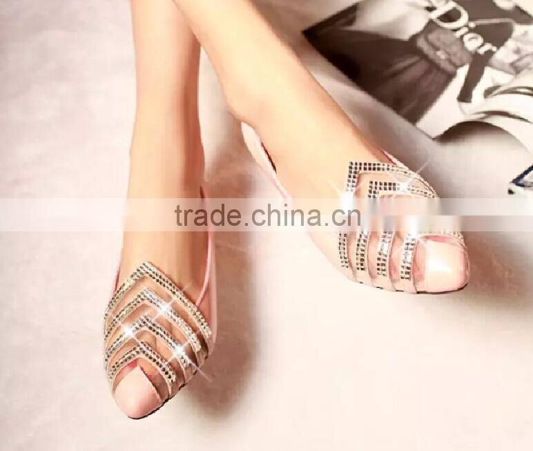 2016 factory wholesale hot selling ladies popular flat shoes CP6901