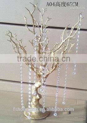 K07 high quality small gold wholesale tree centerpiece for weddings and christmas decor