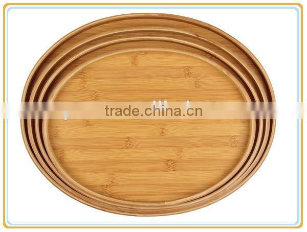 Egg Shape Ellipse Bamboo-made Sushi Tray