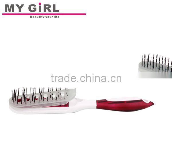 m MY GIRL top Selling Soft Bristle silicon hair brush Easy-Grip Handle Vent Detangle brush hair Magic Hair brush