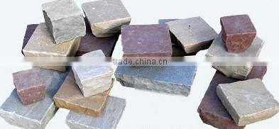 White cobble and pebble stone for decoration