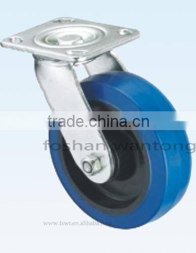 Low Center Of Gravity Rubber Hardware Swivel Caster Wheel