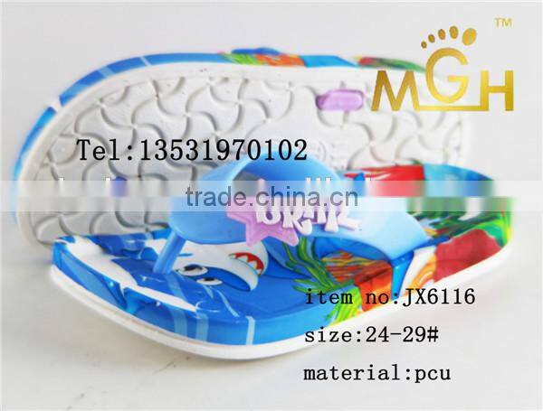 2015 new design pcu beach slipper