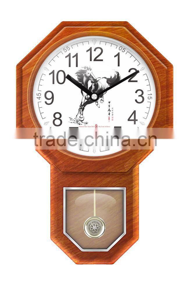 WC21501 automatic calender wall clock/selling well all over the world