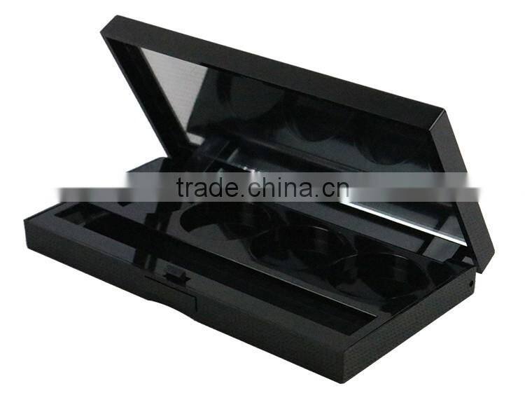 hot sale empty plastic compact eyeshadow palette case for cosmetic empty packaging