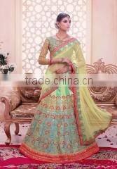 Ideal Embroidered Work A Line Lehenga Choli/indian lehenga online shopping