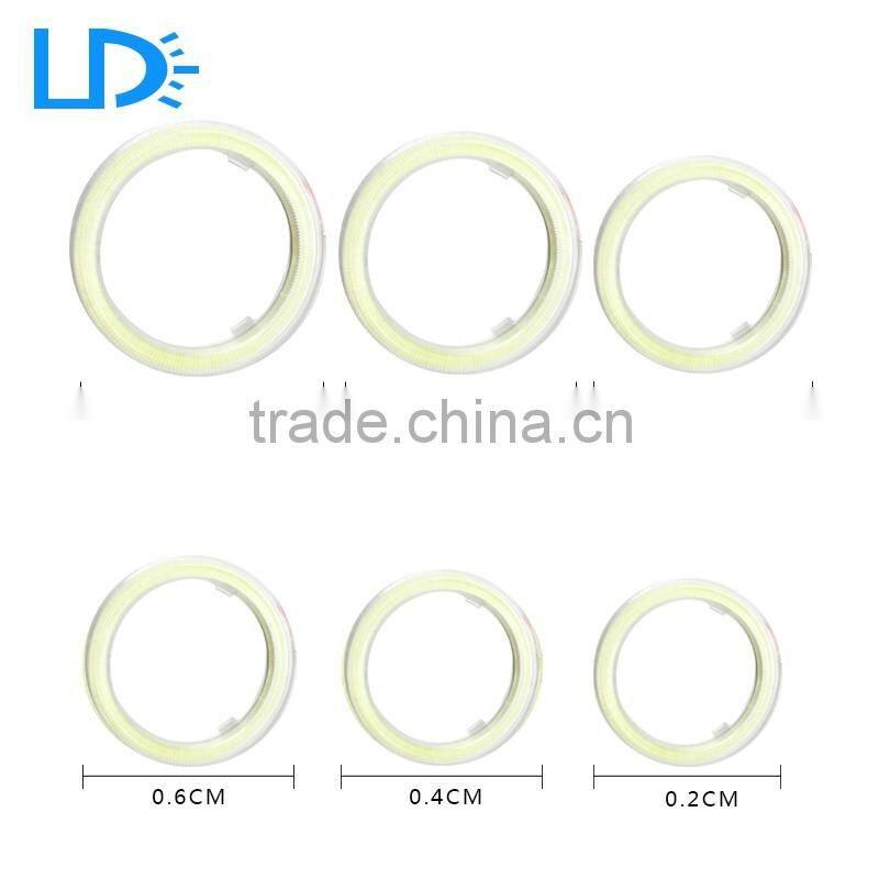 Waterproof 12v 60mm 70mm 80mm cob led angel eyes ring for bmw