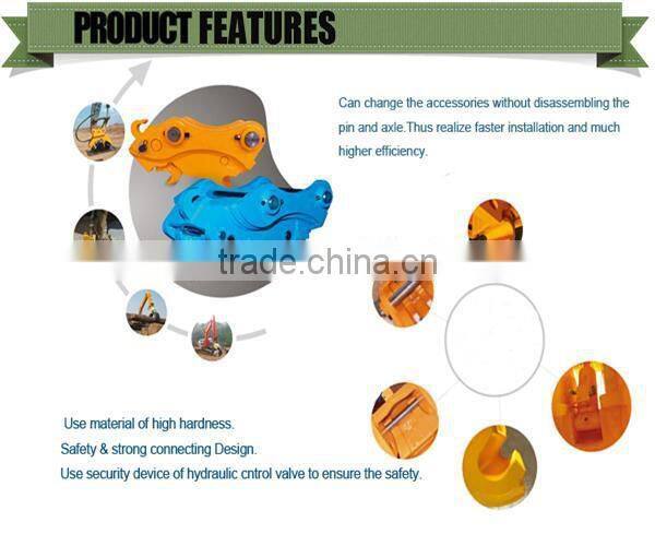 excavator crusher bucket quick hitch