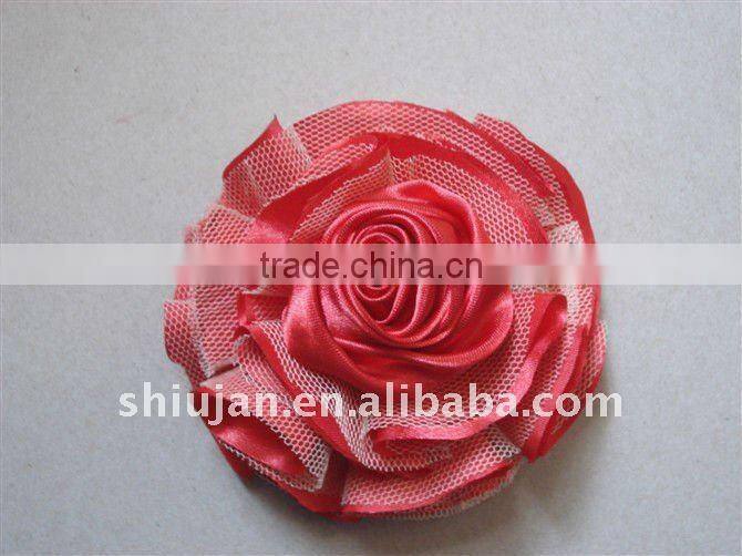 Satin/Organza Fabric Artificial Flower --- Wedding dress