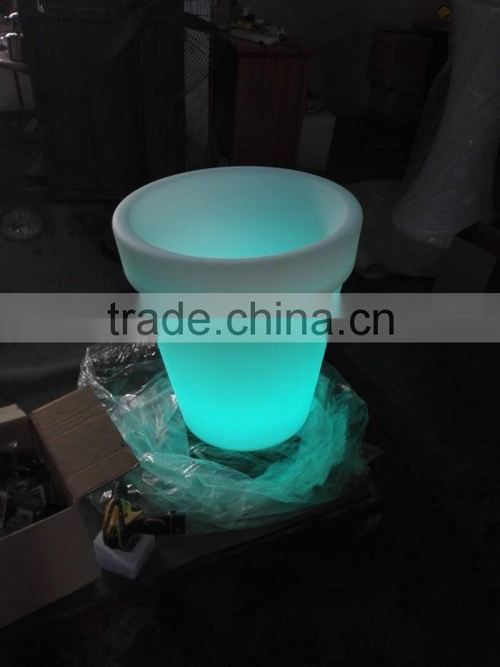 large flower pot on sale/ LED lighting planter /modern flower Led vase