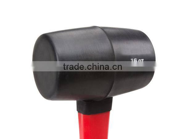 plastic mallet, rubber mallet hammer Fiberglass Handle Rubber Mallet, 16-Ounce