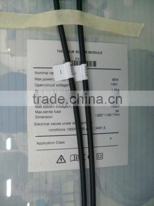 HotSale!!!90W amorphous silicon solar panel