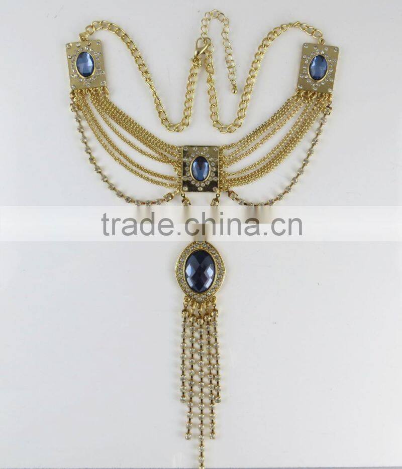 YiWu new design nepal gold jewellery necklace