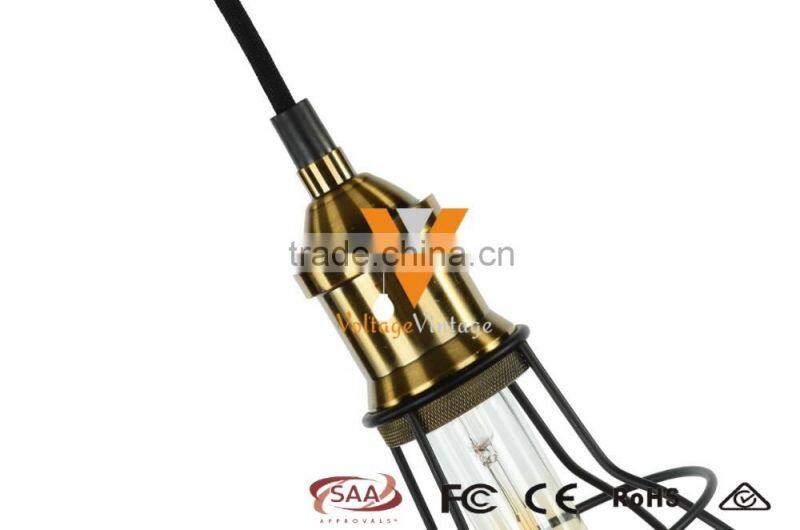 Manufacturer's Premium New Design Pendant Lamp Wire Iron Cage Track Light Pendant