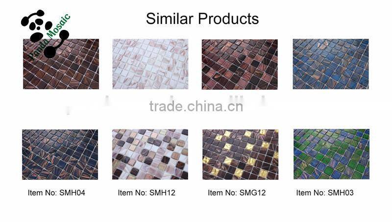 SMH06 Kitchen wall tiling Beautiful mosaic patterns Gold line wall mosaic