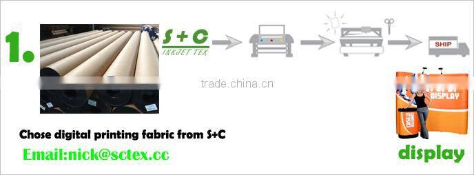 polyester white crisp flag fabric for digital printing