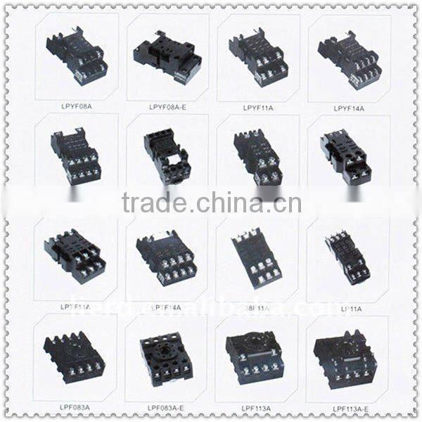 plug-in relay socket/omron relay socket/electrical relay socket PF083A-E