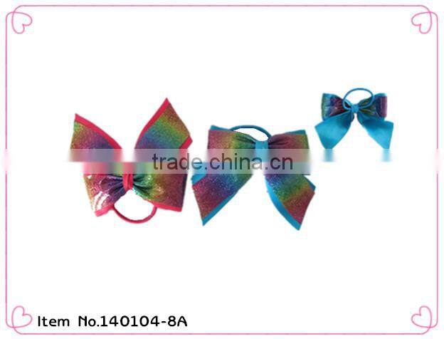 rainbow colored hair rubber bands