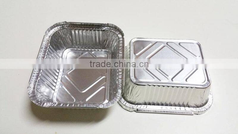 2015 Supper Quality Disposable square aluminum food container packaging