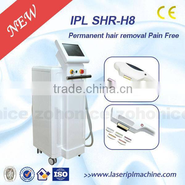 2015 women hair shaving machine OPT SHR IPL hair removal
