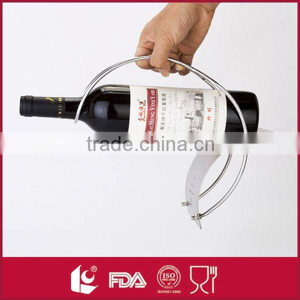Attractive design single serving wine bottle display rack