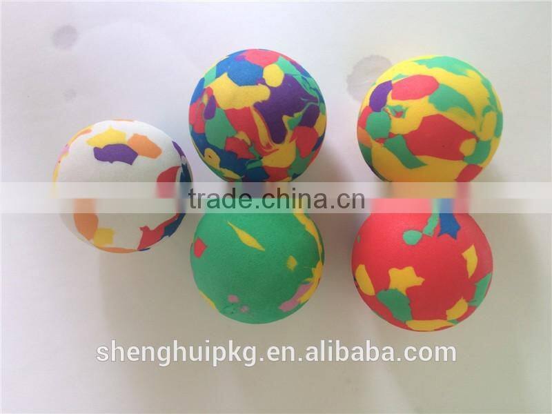 Mixed color eva foam toy ball gun eva foam ball eva foam bouncy ball