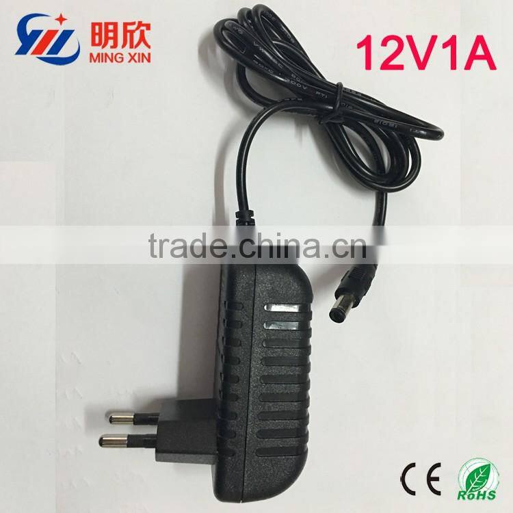 new technology products for 2016 ac dc power supply 12v 1a 12w 1000ma power adapter with US/EU/UK plug