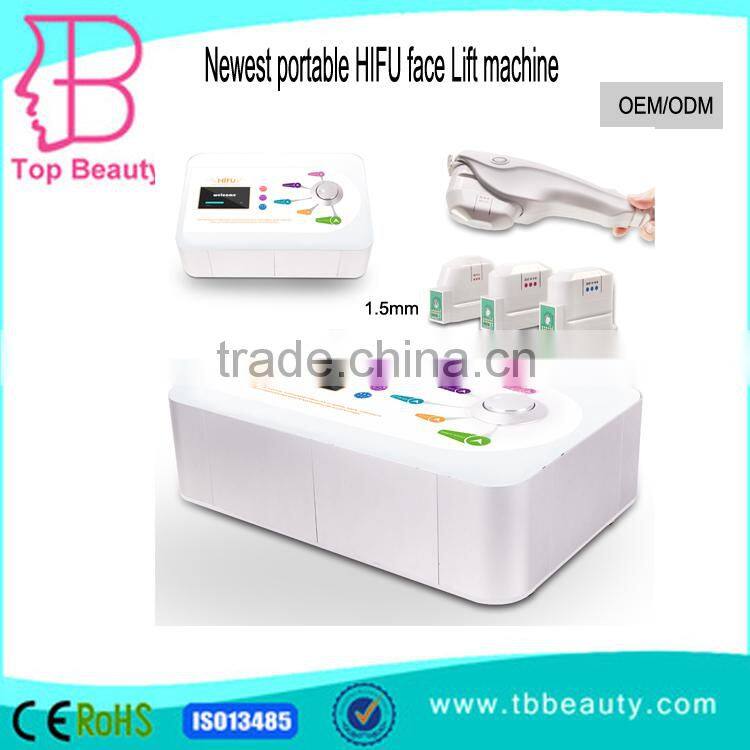 Hot sale neck treatments for sagging skin hifu system machine for anti aging anti wrinkle