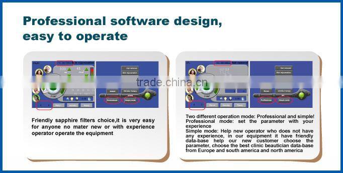 Weifang KM 8.4inch touch screen portable shr face spot remover face black spot remover machine