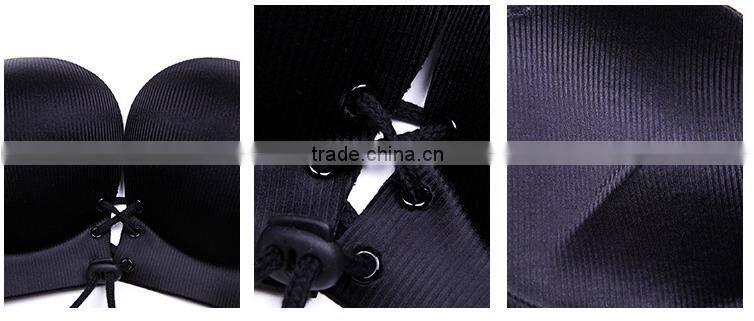 push up self-adhesive cloth silicone bra ladies sexy panty and bra sets