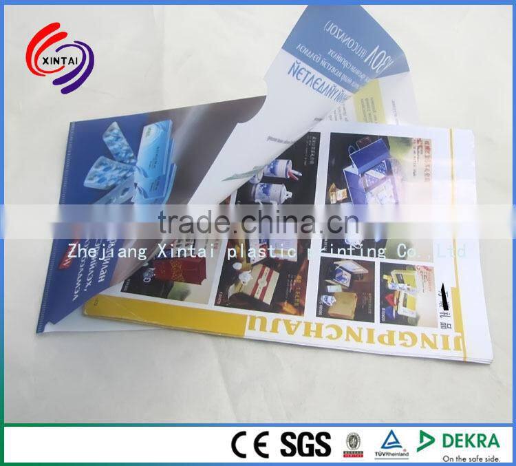 PP plastic A4 file folder, full color UV print, office depot, portfolio