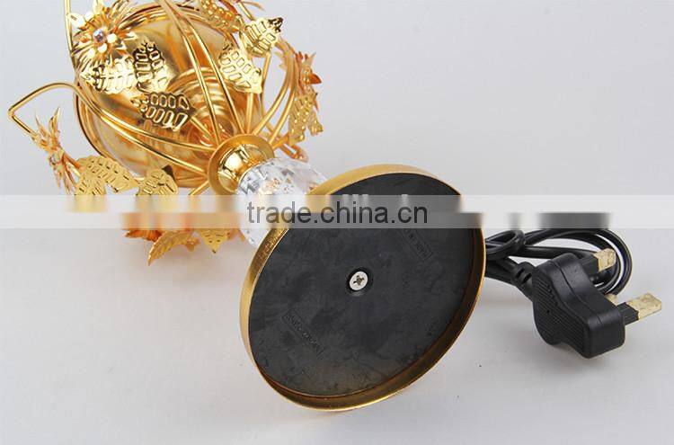 Wholesale New Style Leaf Carve Pattern Flower Shape Electric Incense Burner