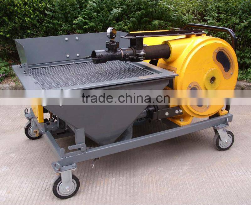 Peristaltic cement plaster sprayer with air compressor for 30m height