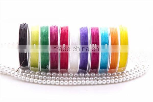 0.8mm black color crystal stretch cord