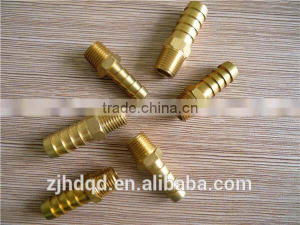 brass fitting for hose barb ,hose repair connector with male thread 1/8"-1" ,hose I.D.(mm) 1/8" -1"