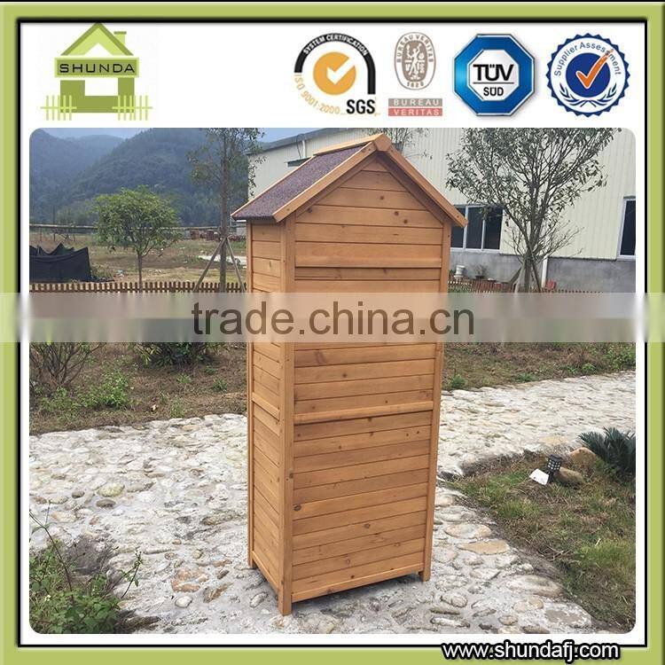 SDG01 Waterproof Wooden Outdoor Storage Cabinets / Garden Tool Shed