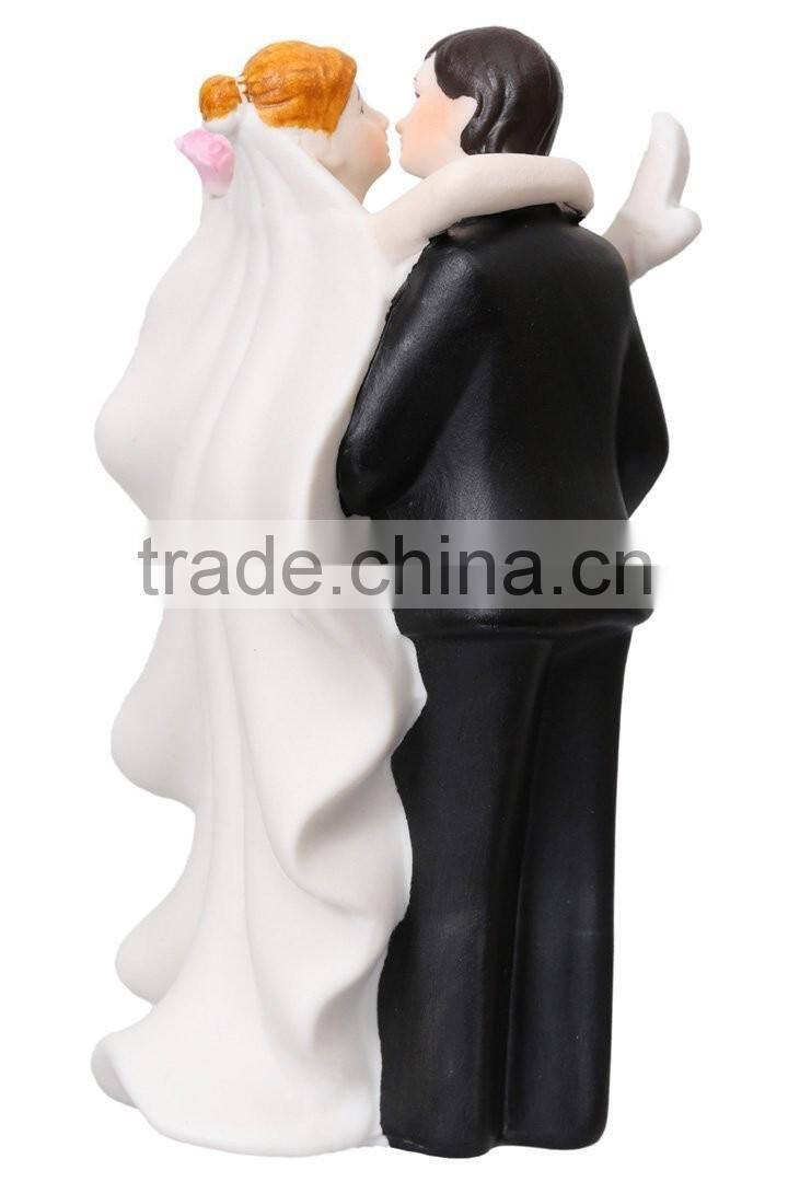 Personalized Sexy Bride Hand Painted Porcelain Cake Topper