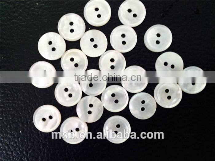 Cheap natural japan akoya shell buttons for shirt cuff