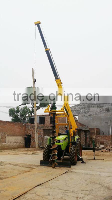 CCTV recommened hydraulic digging machine for pole