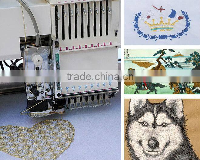 High speed flat embroidery machinery